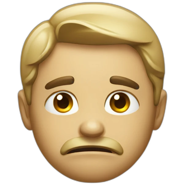 UnHappy bankrupt emoji