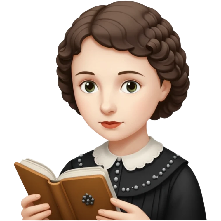 hellen keller reading braille  emoji