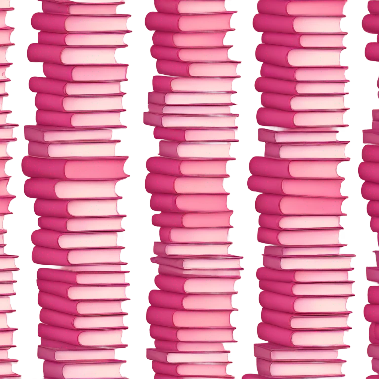 Pink books  emoji
