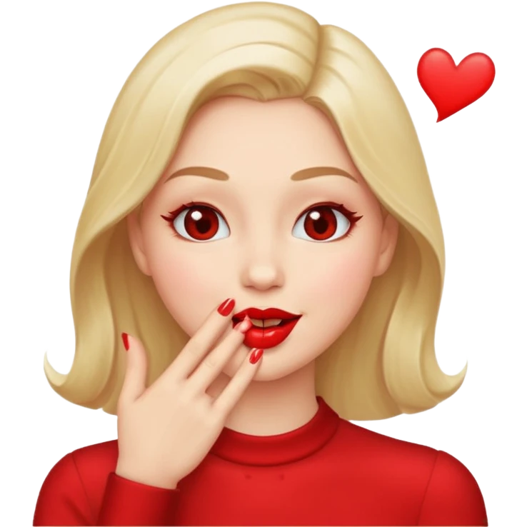 Blowing kiss emoji