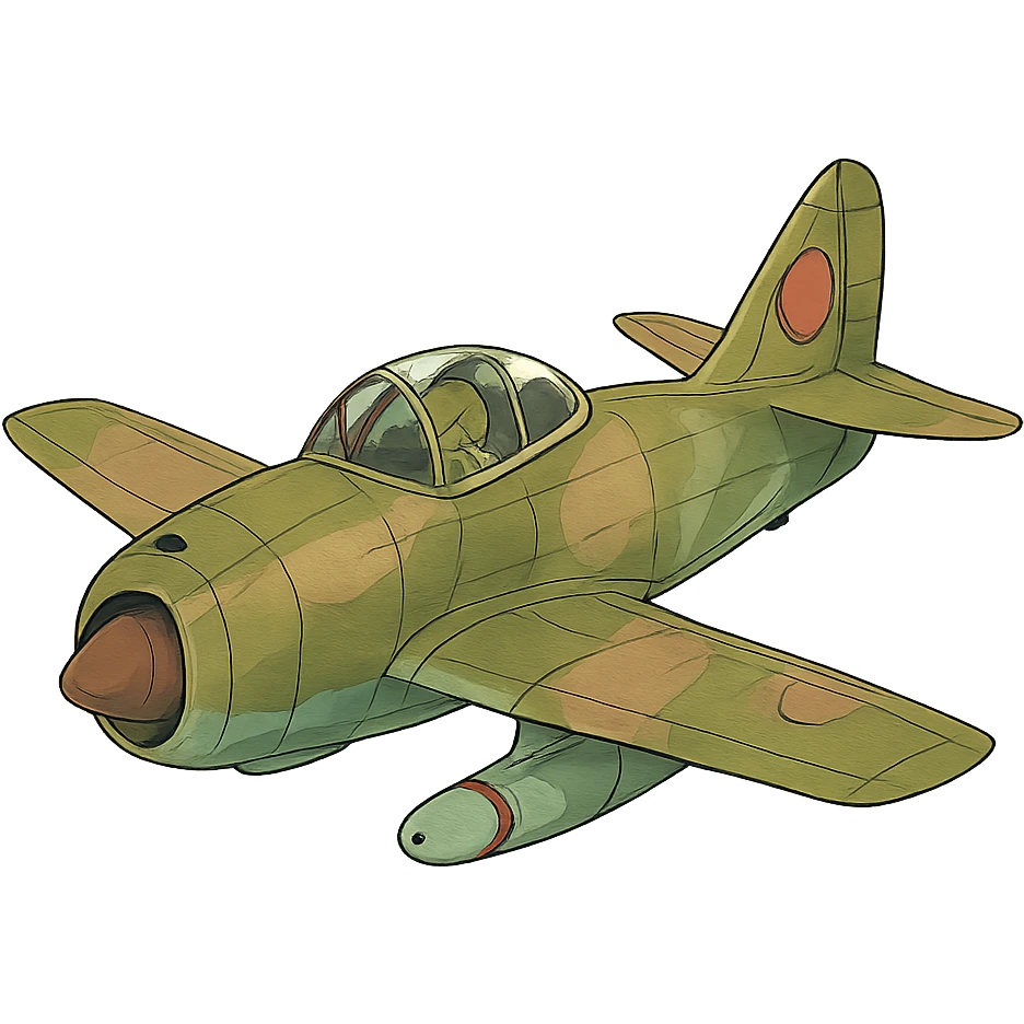 ghibli style fighter jet emoji