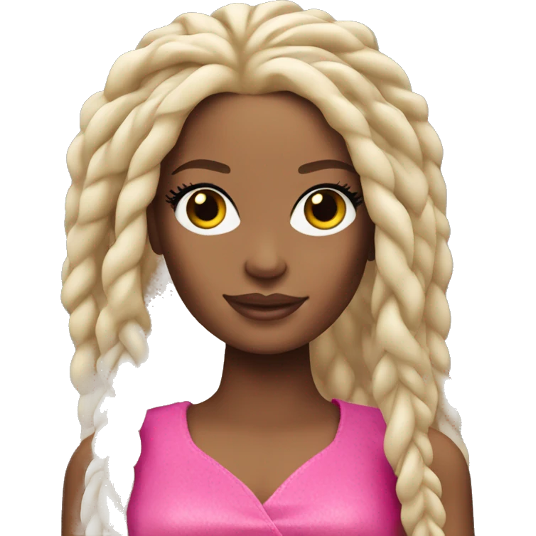 Barbie with dreads emoji