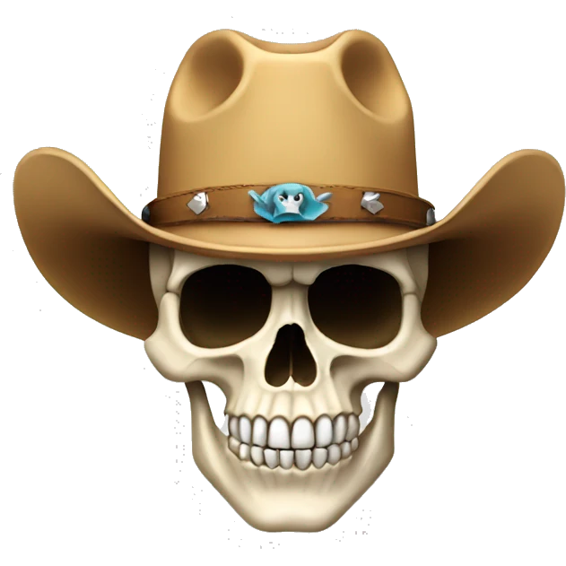 skull with cowboy hat emoji