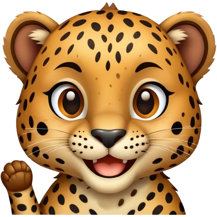 leopardo diciendo okey  emoji