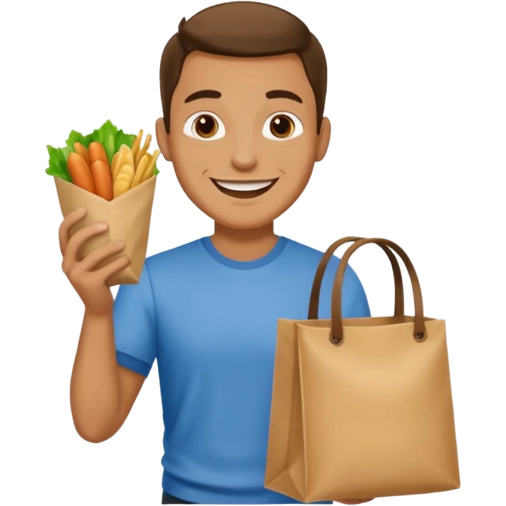 Street Food Shopper man  emoji