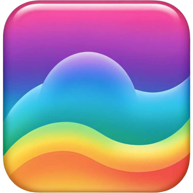 Rainbow ombré emoji