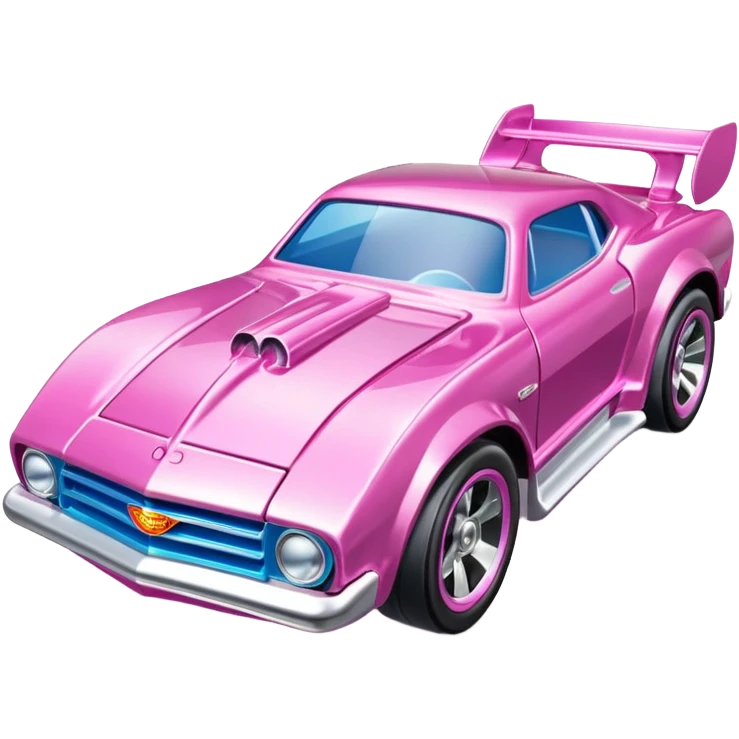 Машинка HotWheels розового цвета в классической упаковке HotWheels. emoji