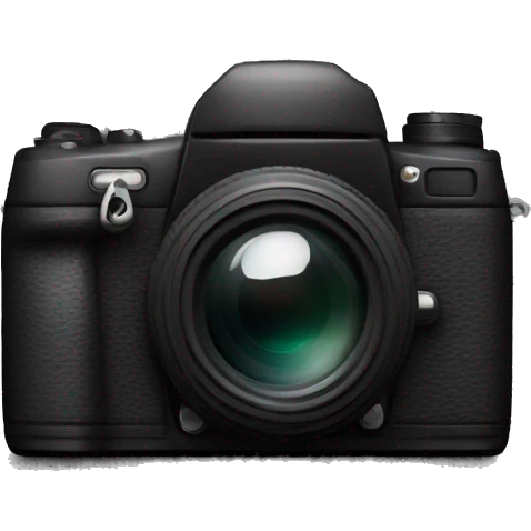 black digital camera emoji