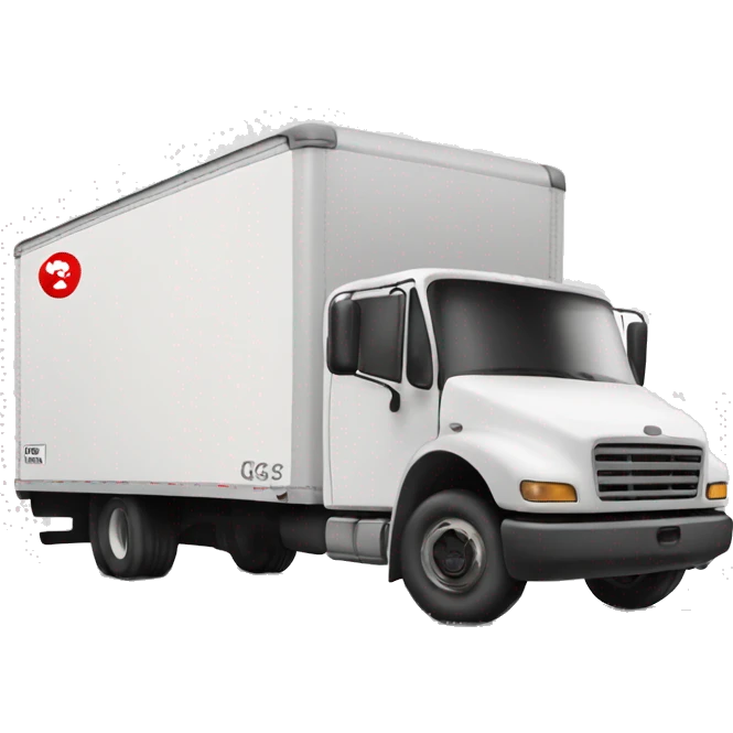 Box truck with “PGS” letters on the side emoji