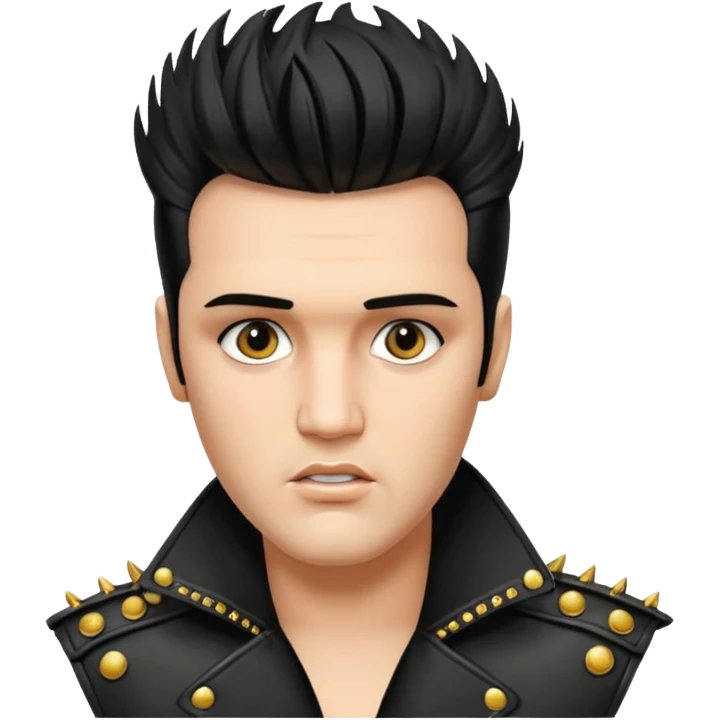 элвис пресли с панк причёской ирокезом emoji