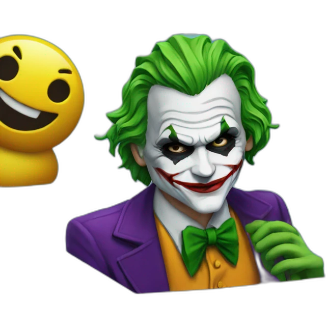 The joker in a pool emoji