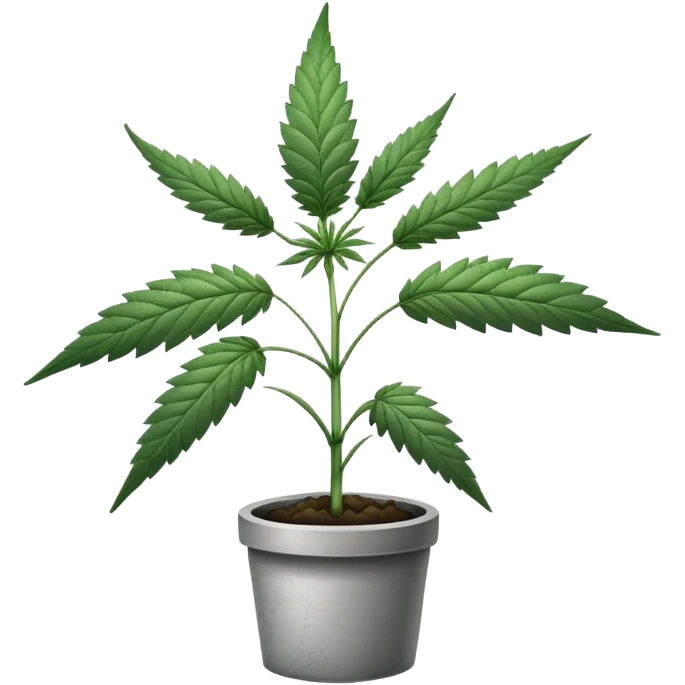 cannabis grey  emoji