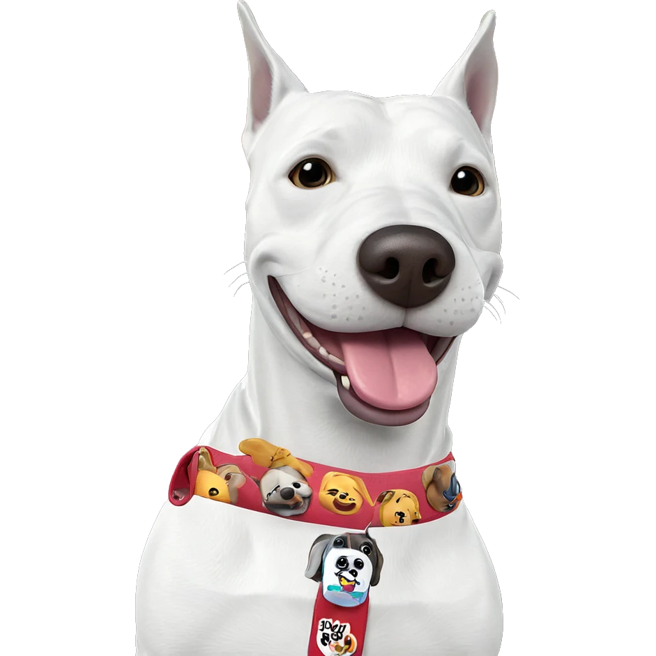 dog sticking tongue out emoji