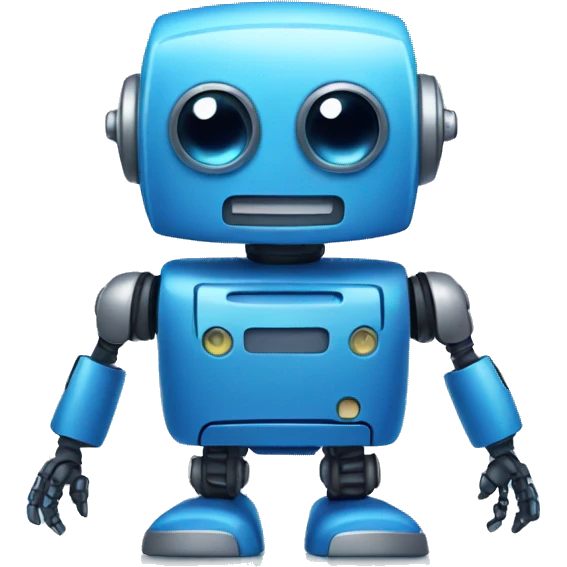 Blue robot emoji