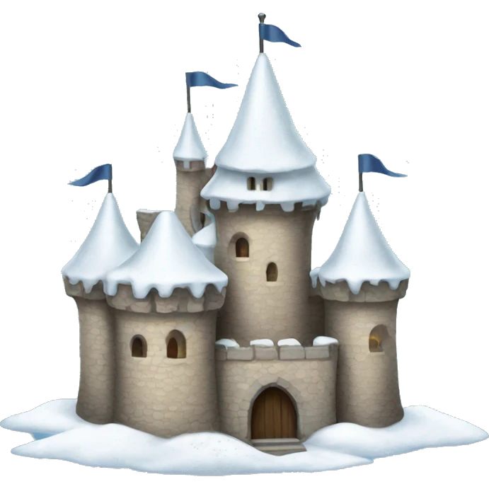 snow covered castle emoji