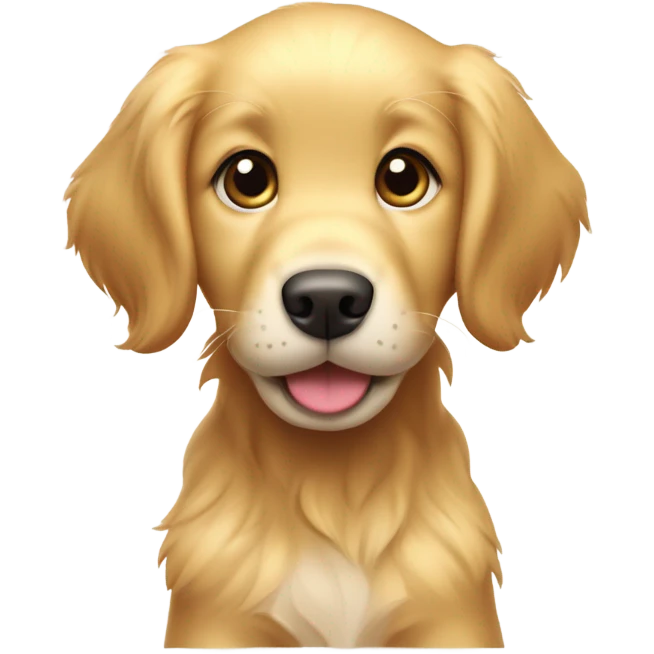 Golden retriever puppy emoji