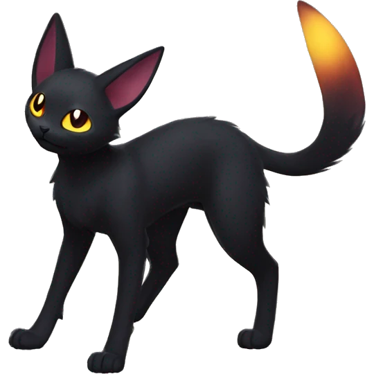 Black Nebula Umbreon-Litten-Noibat-cat full body emoji