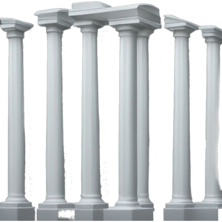 A row of columns emoji