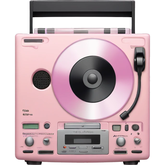 pastel pink cd player emoji
