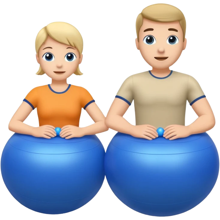 physiotherapy (or pilates) balls (2) to exercise and do rehab emoji
