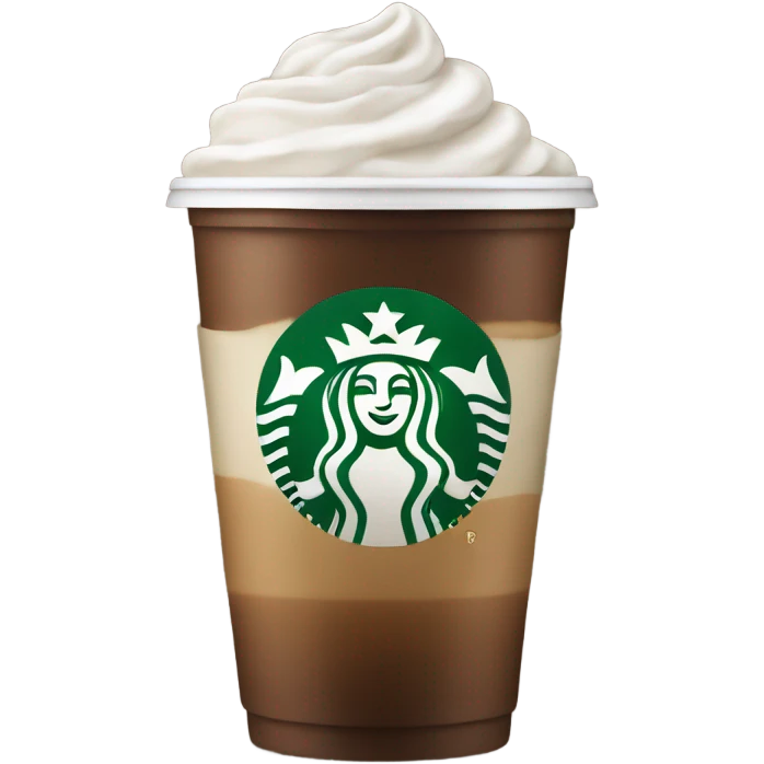 A Starbucks coffe drink emoji