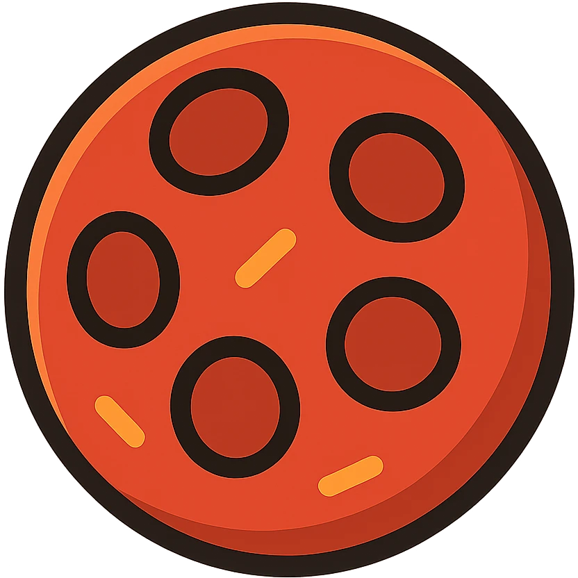 single pepperoni slice, not pizza emoji
