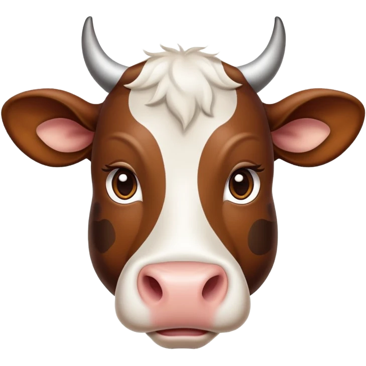 cinematic-noble-brown-and-white-cow-portrait-emoji,-poised-and-regal,-with-a-large,-sturdy-build-and-a-beautifully-patterned-hide-of-rich-brown-accented-by-crisp-white-patches,-deep-set-soulful-brown-eyes,-simplified-yet-sharp-and-sophisticated emoji