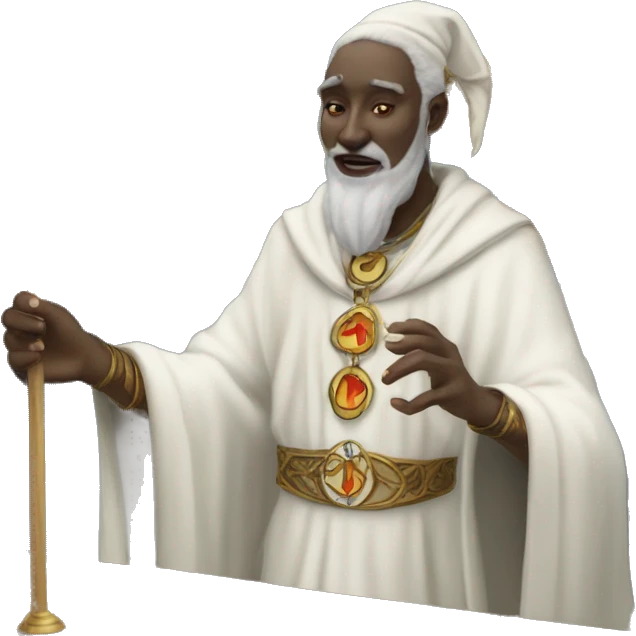 tarot card hierophant white skin emoji