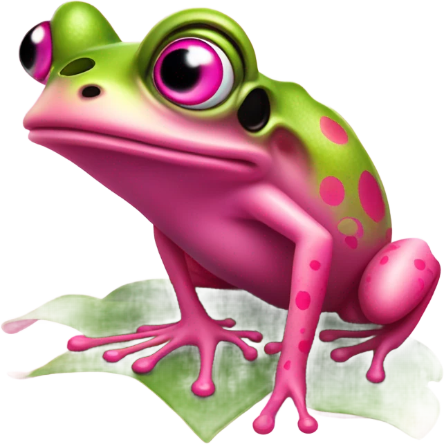 Frog flamingo  emoji