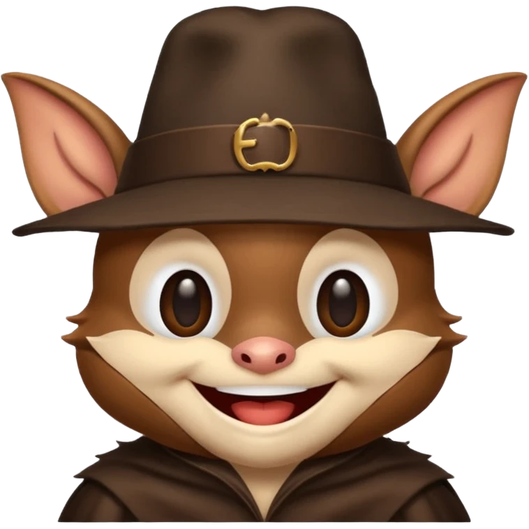 bat with hat emoji