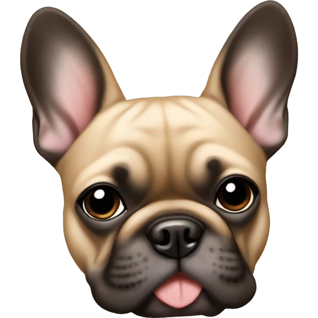 Beige dog frenchie emoji