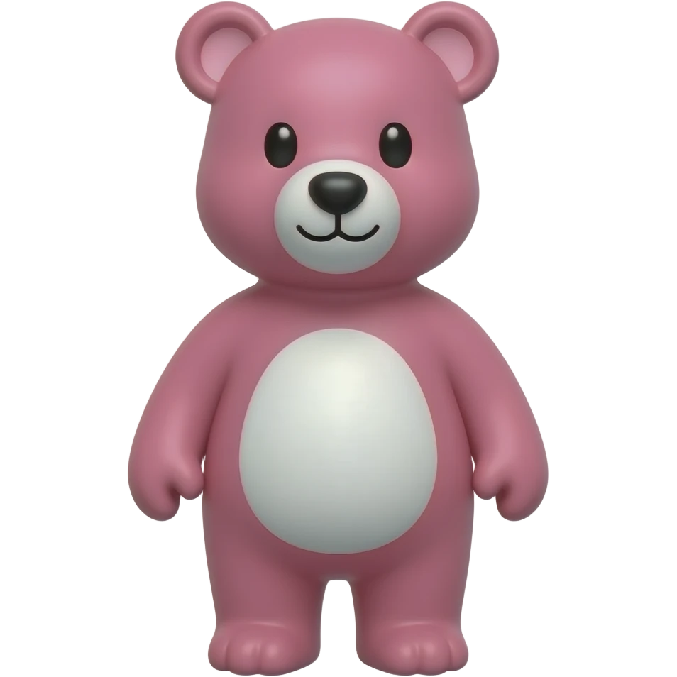 Urso rosa emoji