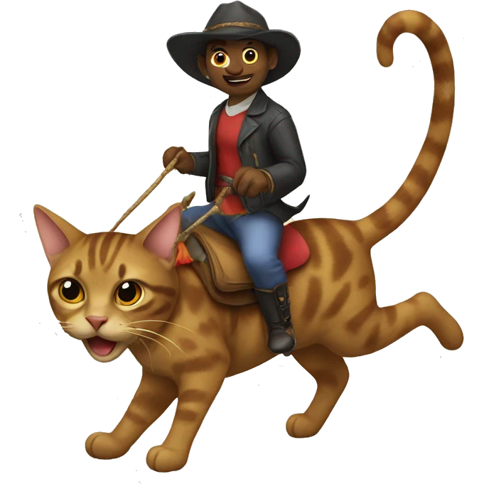 Capiparra riding a cat emoji