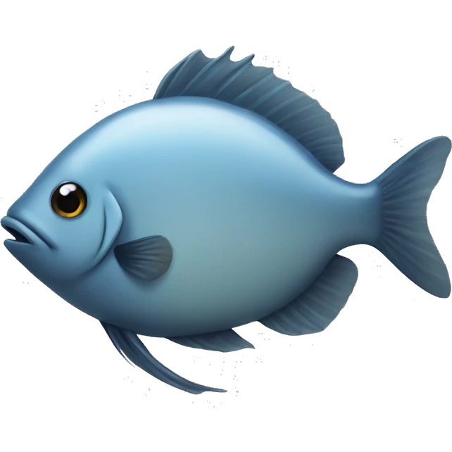 a fish with a receding hairline emoji