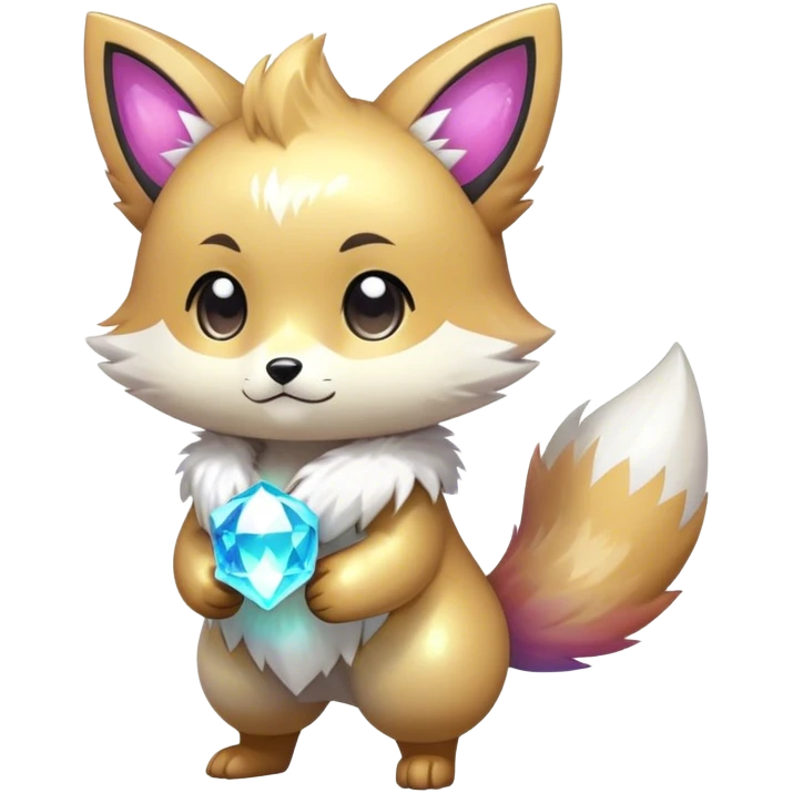  High quality detailed Cute Cool Kawaii stylish Pretty Chibi Fur-Sona Shiny Colorful Sparkly Fakemon Full Body emoji
