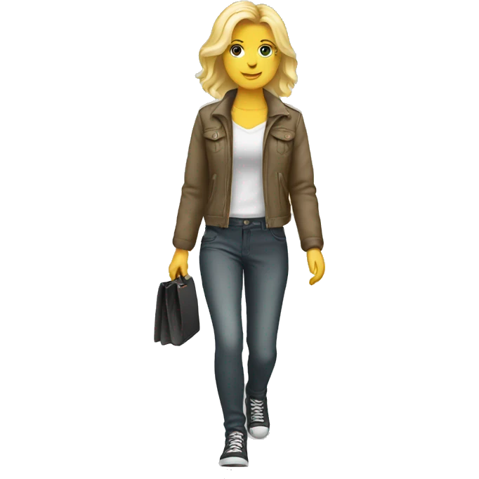 Blonde walking  emoji