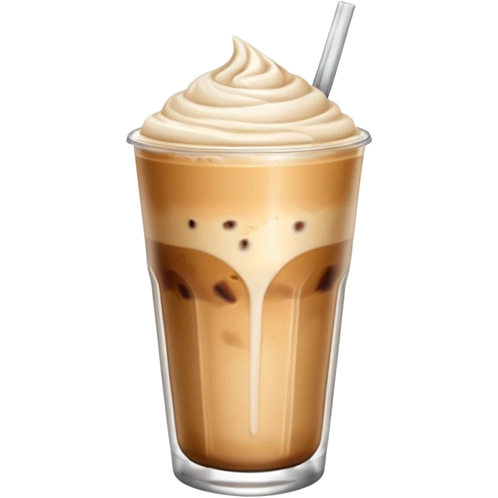 Iced latte (without foam) emoji