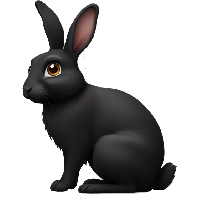 Black rabbit  emoji