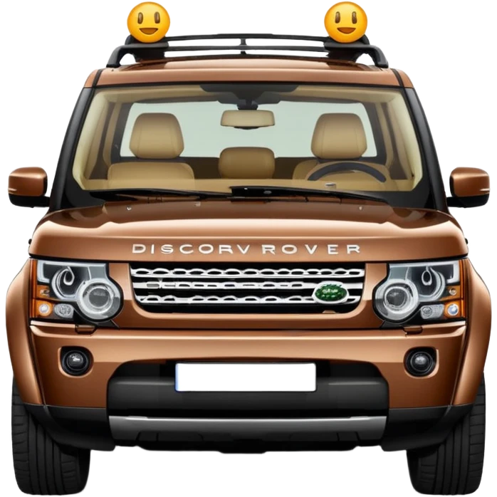 Brown Land Rover Discovery
Apple emoji style. emoji