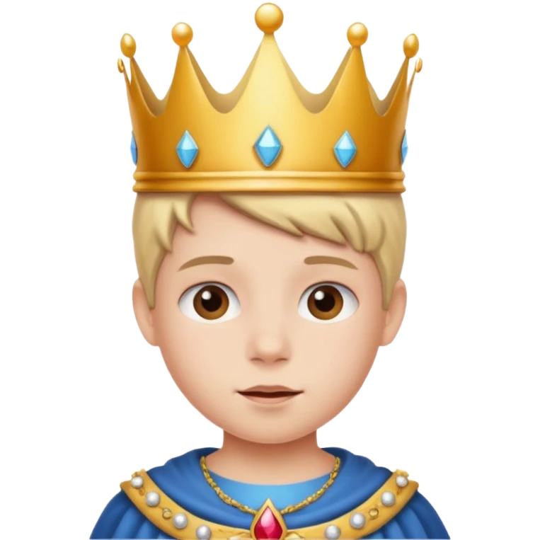 kid with a crown emoji