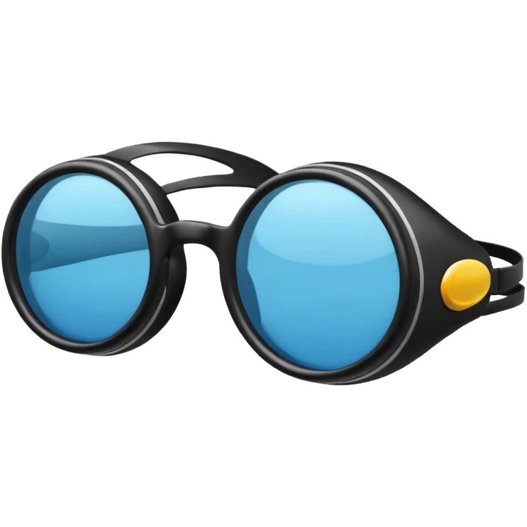 black swimming pool glasses emoji