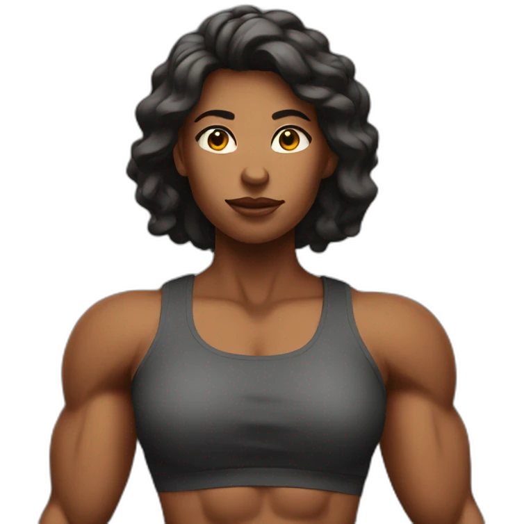 Muscular woman emoji