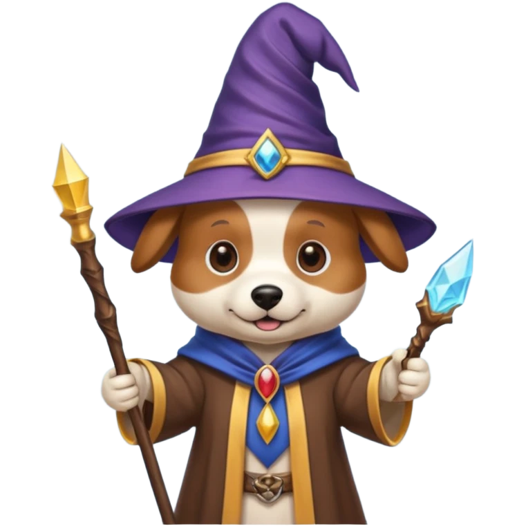 Dog wizard emoji