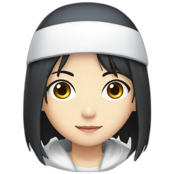 Rukia Kuchiki with engineering white cap emoji