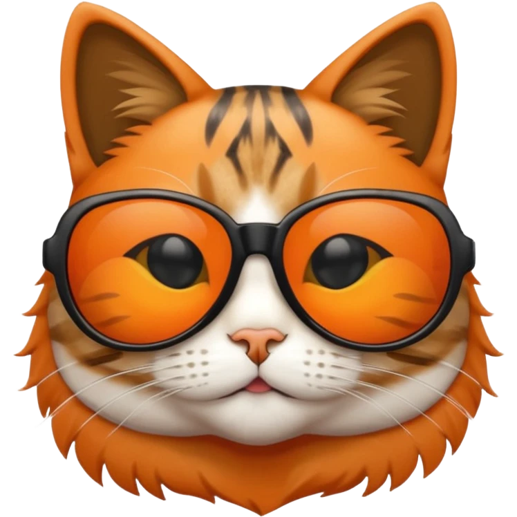 Cat wearing sunglasses emoji