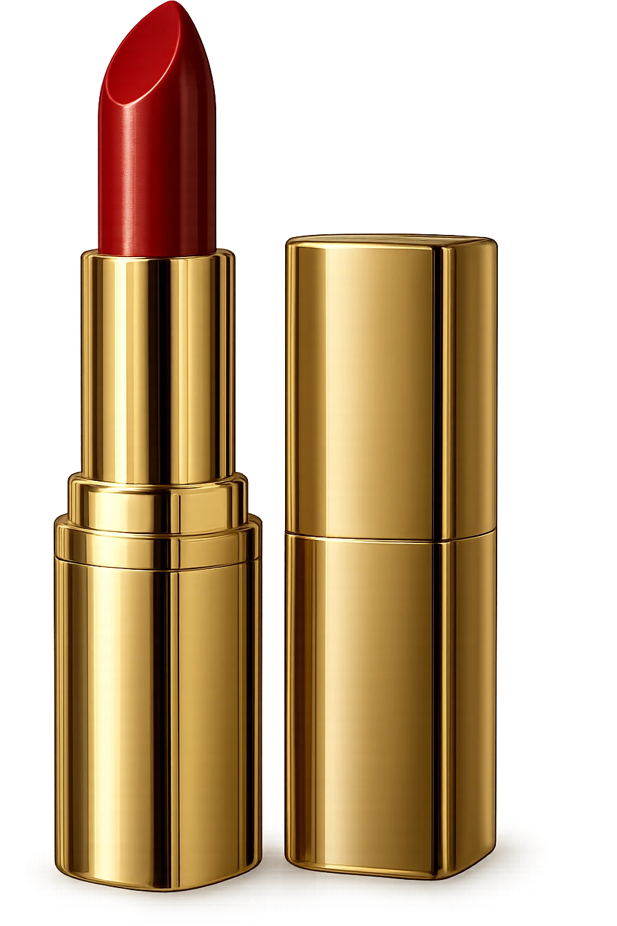 glamorous lipstick, elegant and stylish, no background emoji