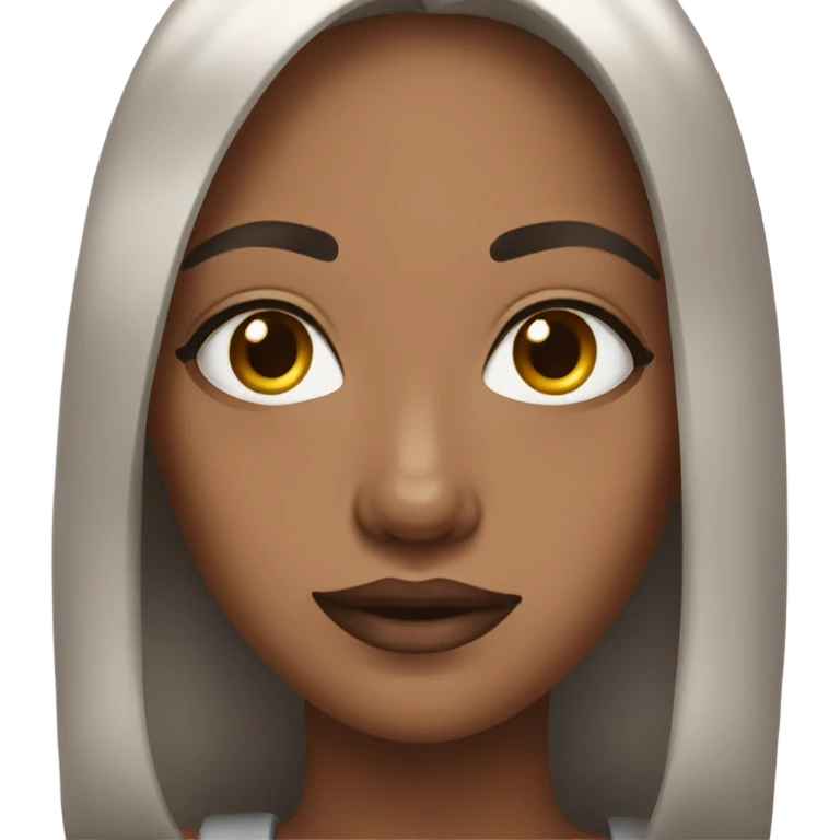 Girl with white tip nails  emoji