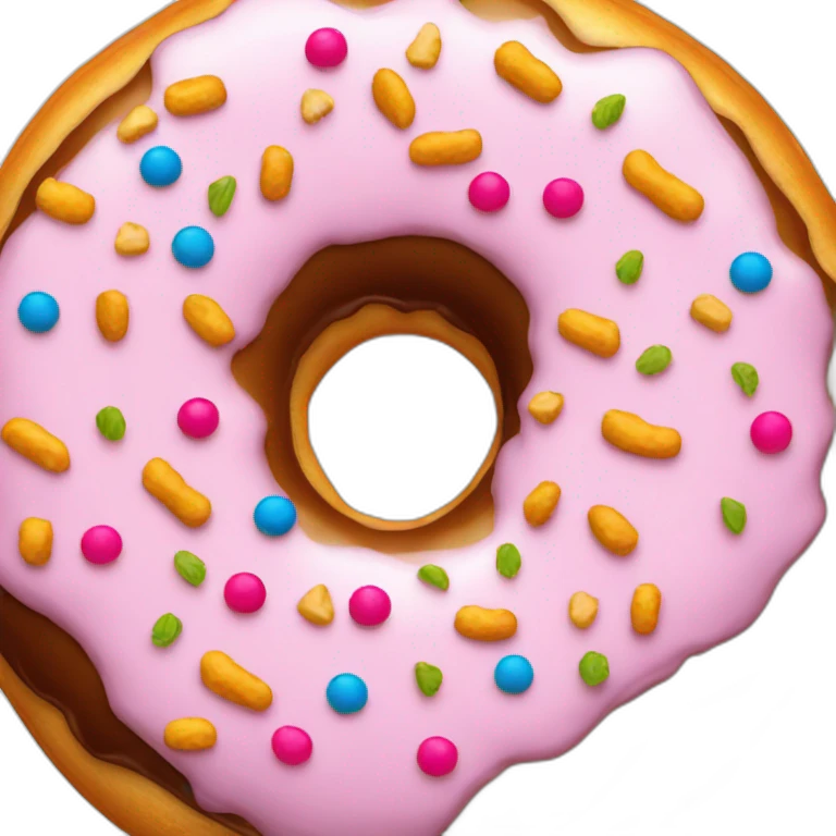 une fusée donut emoji