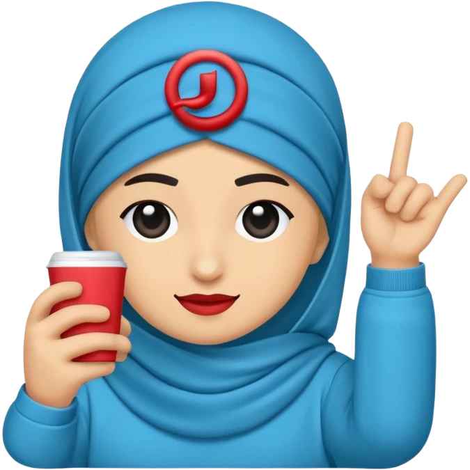 Yuvarlak bir TikTok mavi tik emojisi emoji