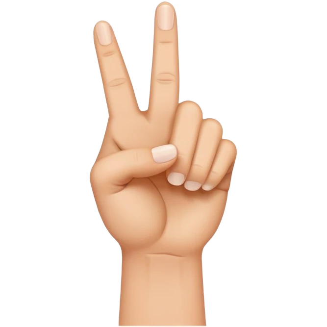 Arabic middle finger emoji